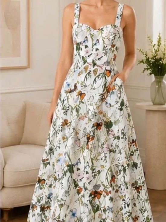 Avec Les Filles Dresses & Skirts - Avec Les Filles Butterfly Midi Dress